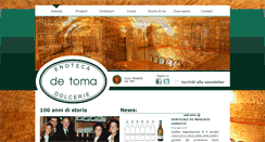 Desktop Screenshot of enotecadetoma.it