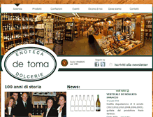 Tablet Screenshot of enotecadetoma.it
